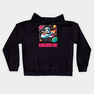 Galactic Pizza Express: Space and Beyond Kids Hoodie